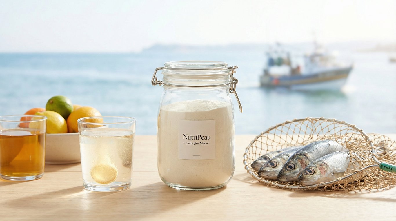 Texture poudre de collagène marin