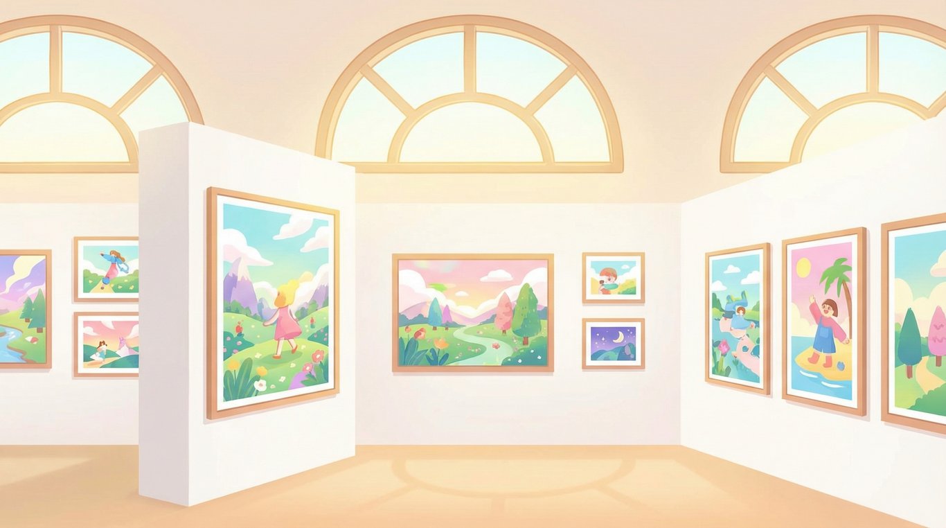 Paysage montagneux d’Europe centrale, aquarelle avec détails d’encre