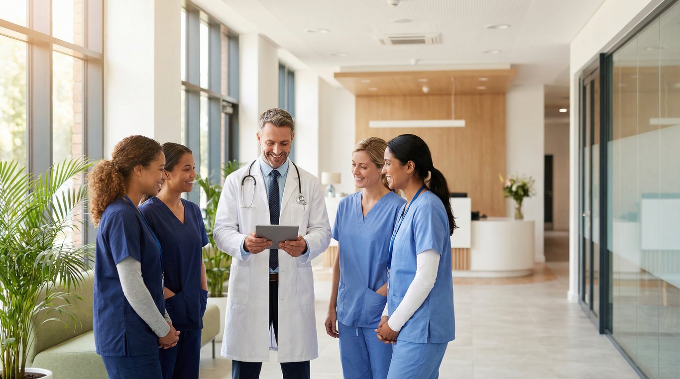 Gros plan artistique sur des mains de thérapeute effectuant un soin manuel, éclairage doux et chaleureux, fond flou