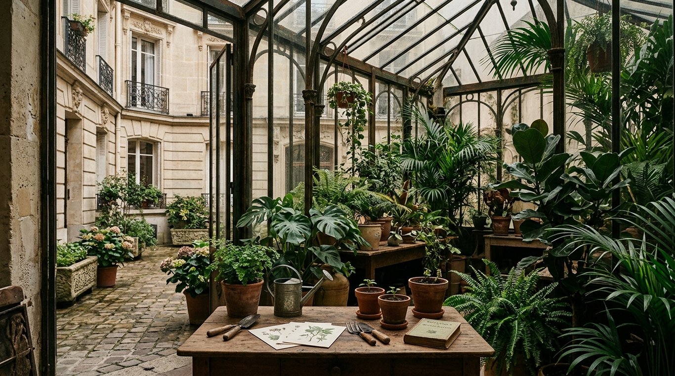 Serre victorienne restaurée