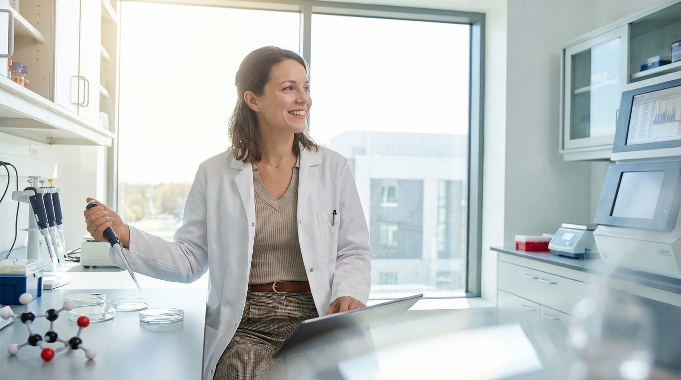 Portrait du Dr. Camille Lefèvre, Généticienne