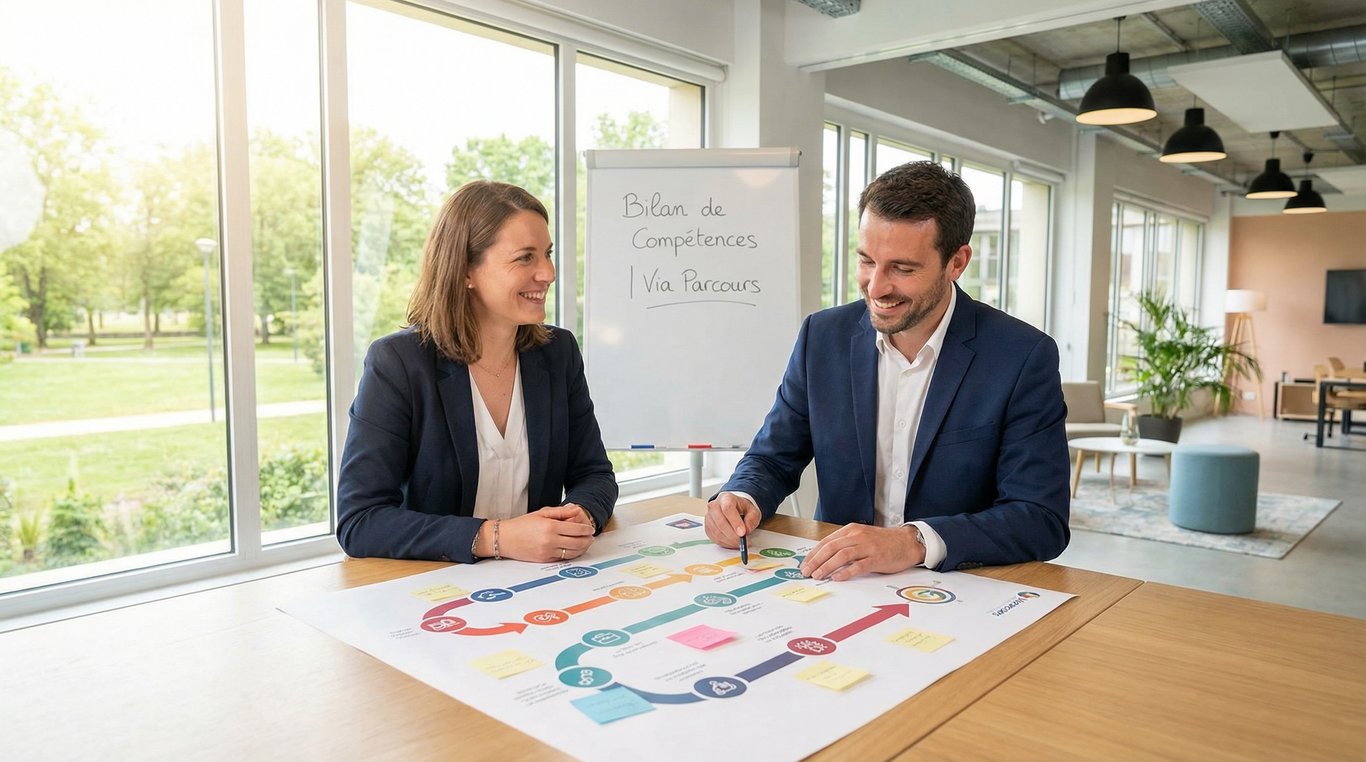 Bilan de compétences, prise de notes sur un carnet