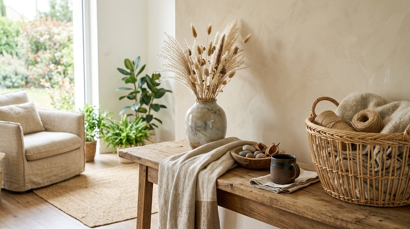 Linge de maison en lin naturel