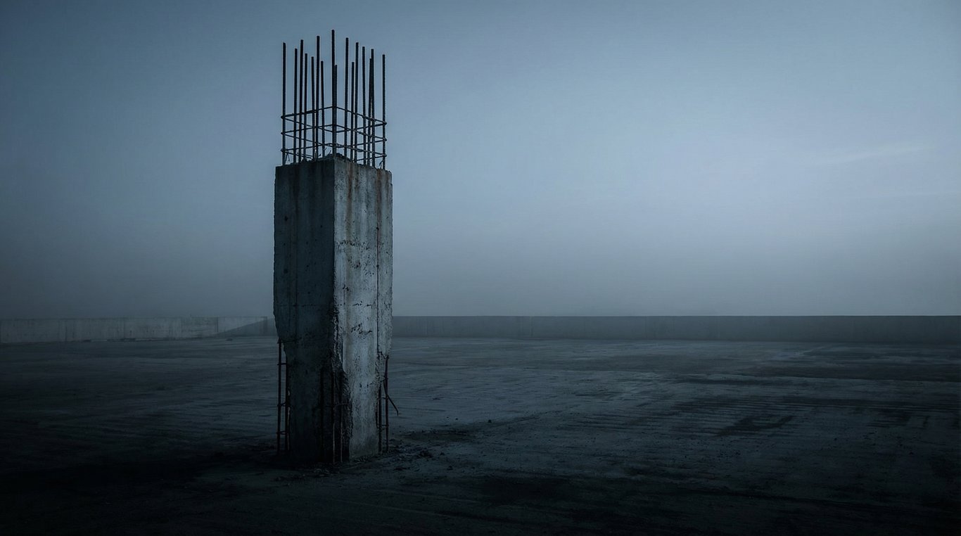 Gratte-ciel en construction avec barre de censure