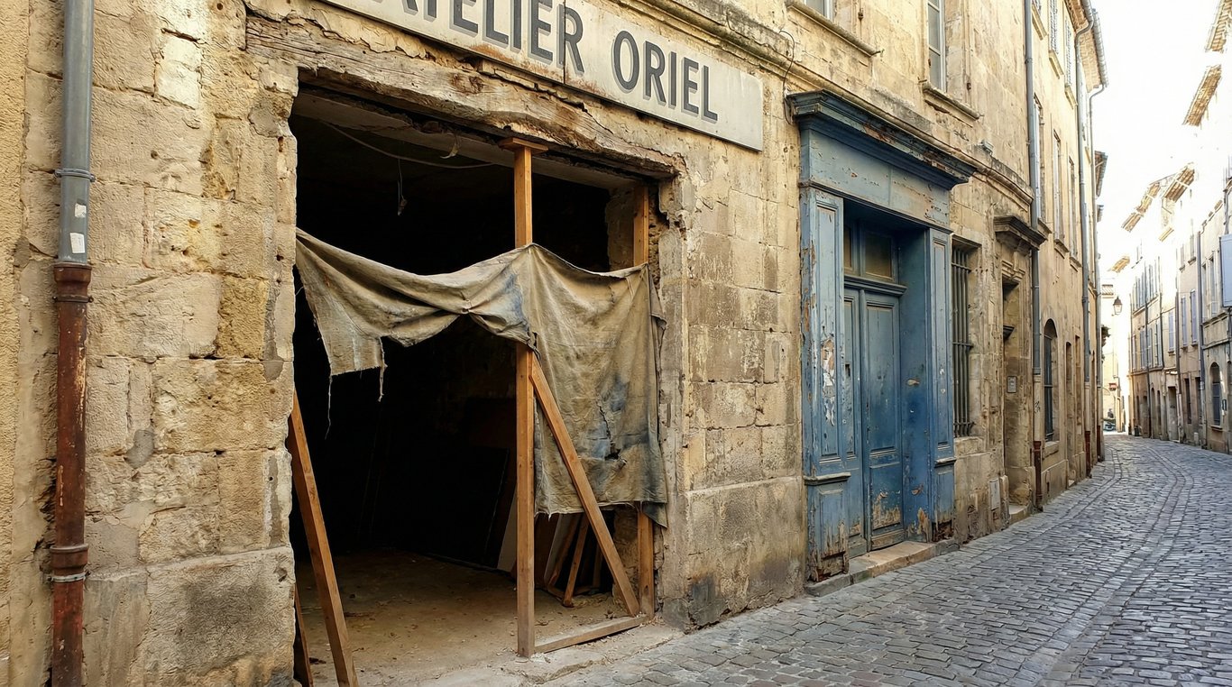 Détail d’une jointure bois et métal, finitions soignées