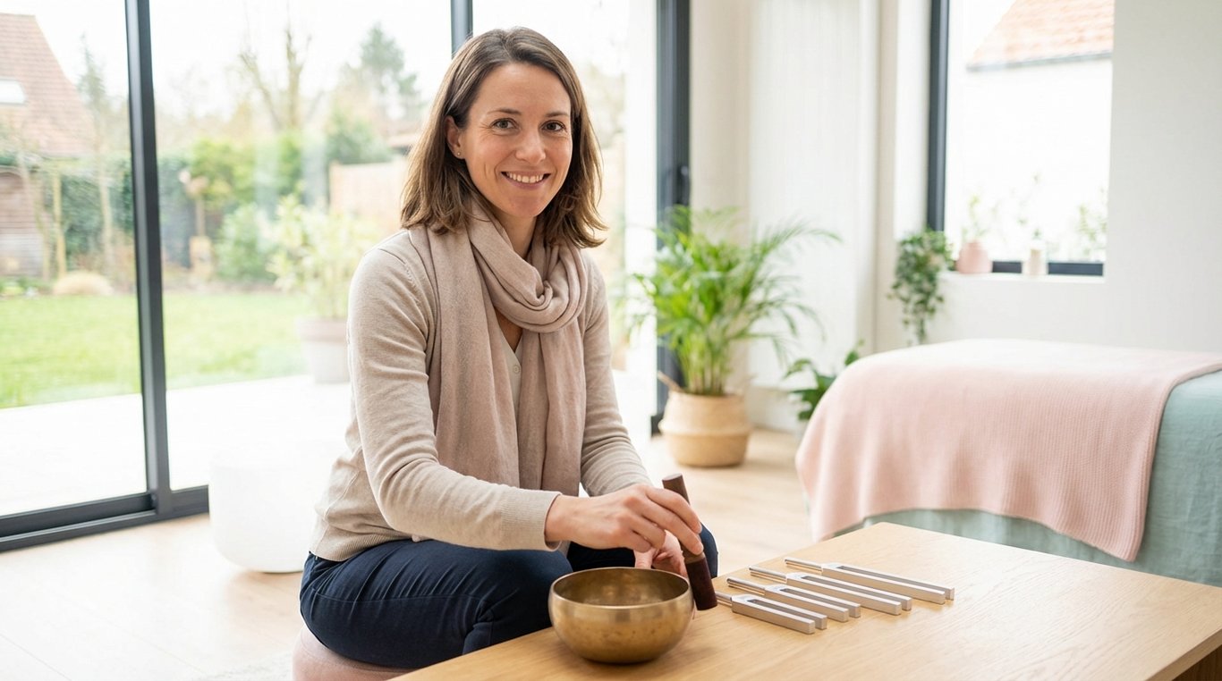 Photo de Sophie Laurent, responsable du centre et coach bien-être souriante