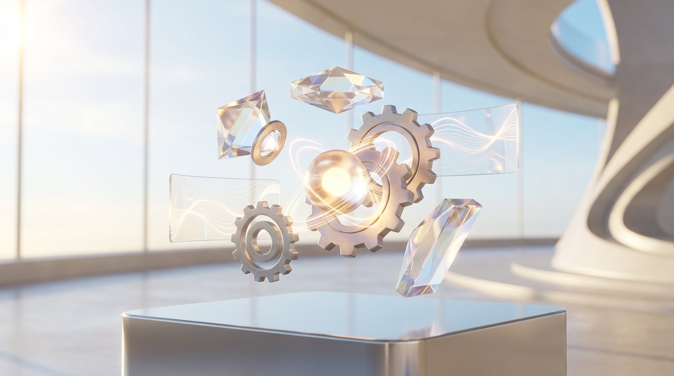 Composition isométrique illustrant les modules logiciels interconnectés de DynaGestion