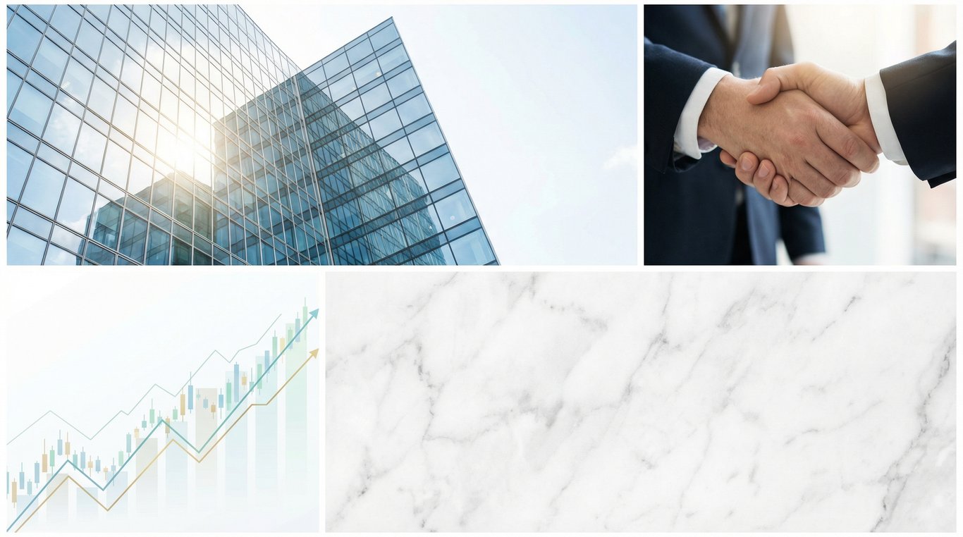 Façade d'immeuble moderne en verre