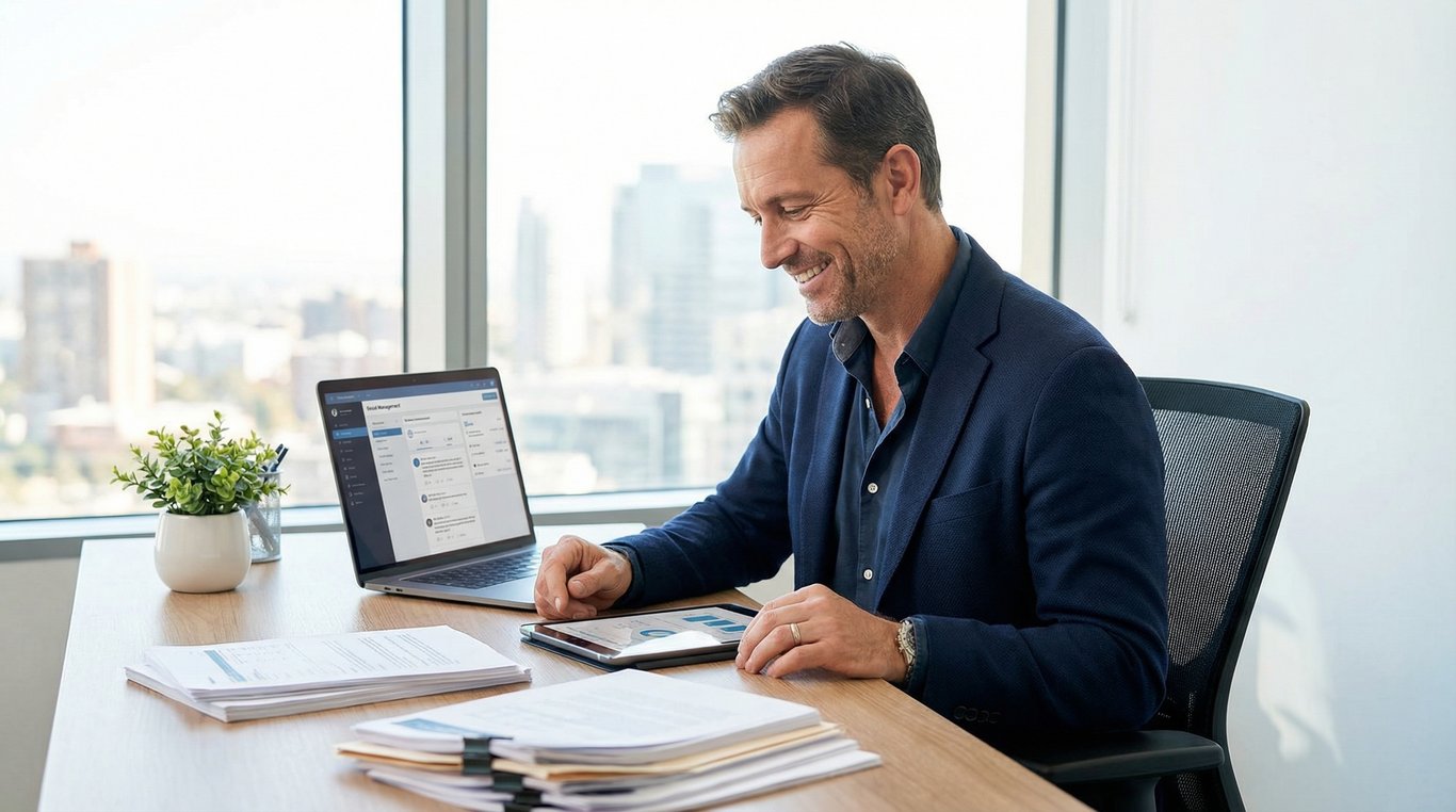 Portrait de Karim Lemoine, expert en gestion sociale