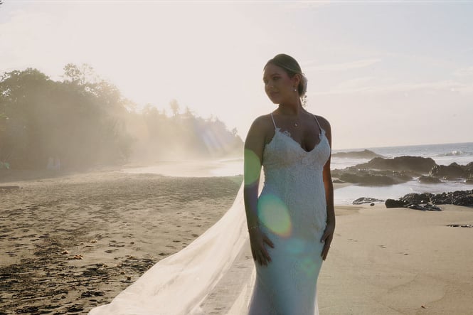 beach — bride from a wedding in Trinidad by Kinesis Weddings