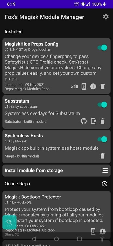 Magisk Module Manager by Fox2Code - our best partnership - Androidacy