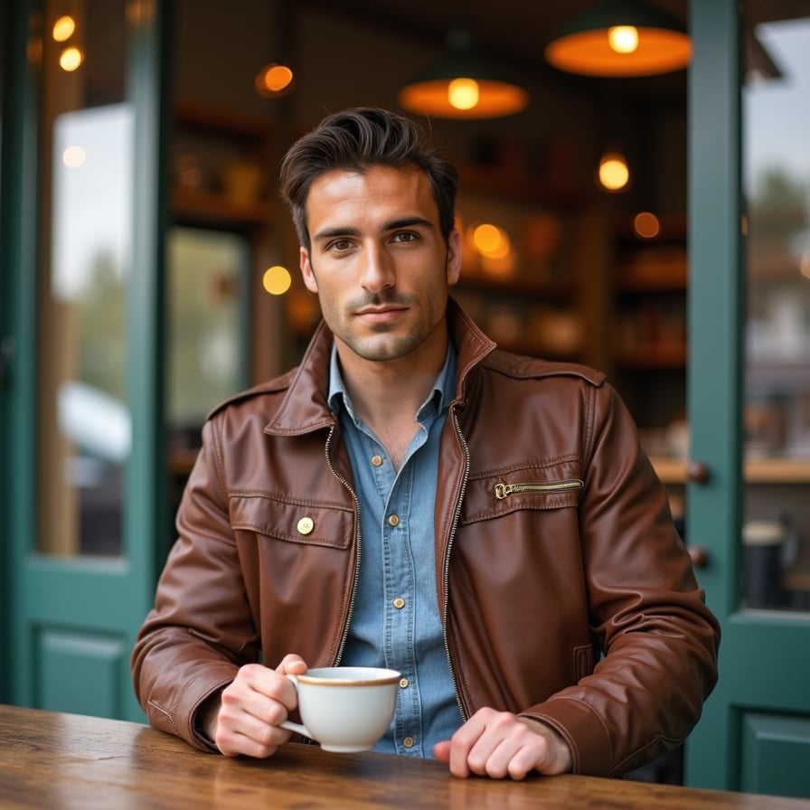 man dressed up for a date, going out for a fun activity or to a cute cafe