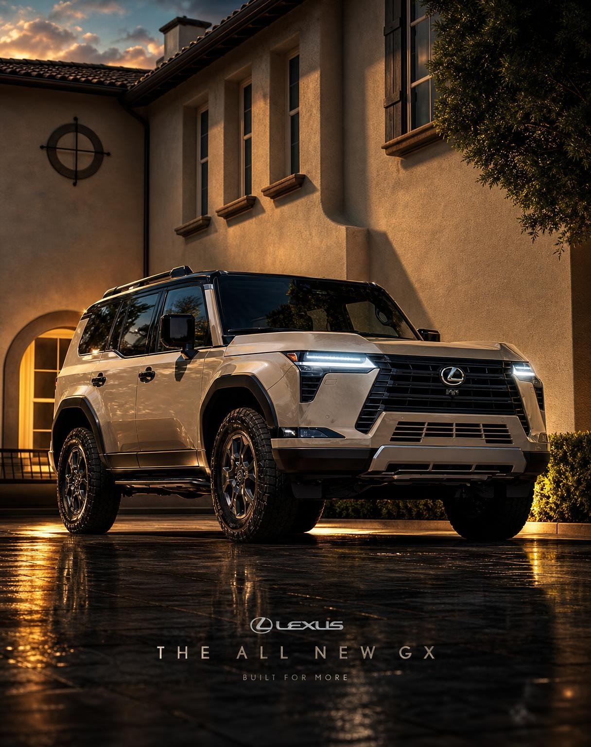 Generate the given reference image into a cinematic car poster, /lowangle /cinematic /rimlight /beautyshot, dramatic lighting, premium reflections, realistic vehicle details.