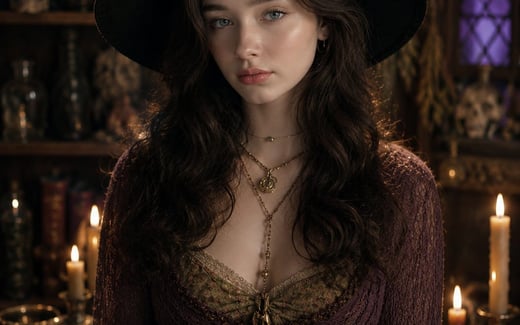 Witch & Wizard AI image example