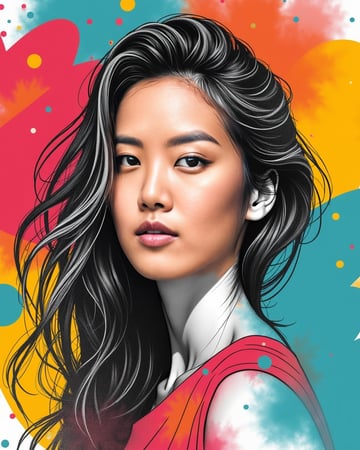 Vibrant Sketch AI preset example