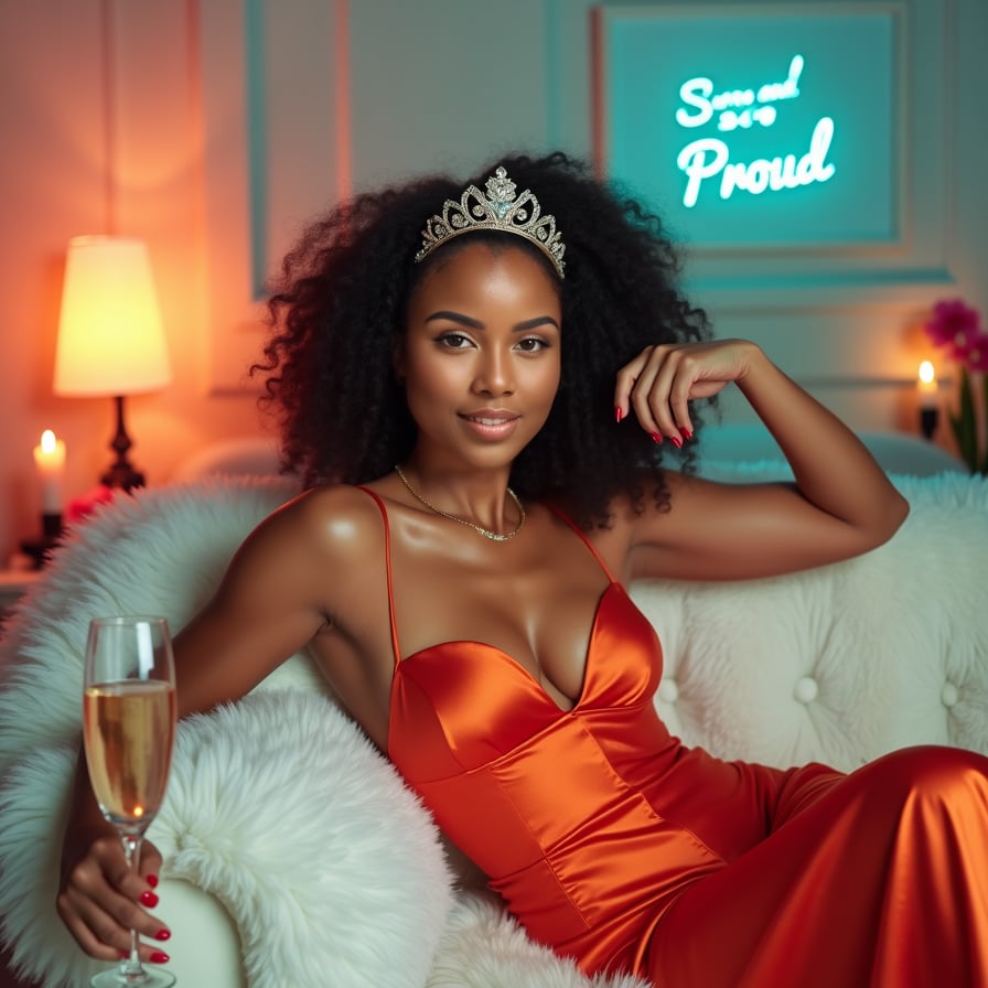 Strike a powerful pose in a statement outfit, showcasing confidence and radiance.