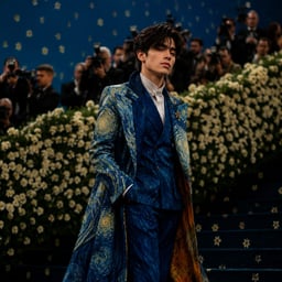 Create glamorous Met Gala AI images with couture styling, red-carpet energy, paparazzi lighting, and fashion-editorial drama.