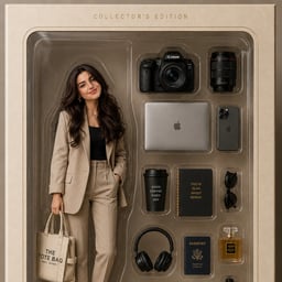Generate hyper-realistic toy-style portraits inside vintage-style packaging — complete with lifestyle items, cozy chaos, and character. Join the AI action figure trend and create your very own collectible.