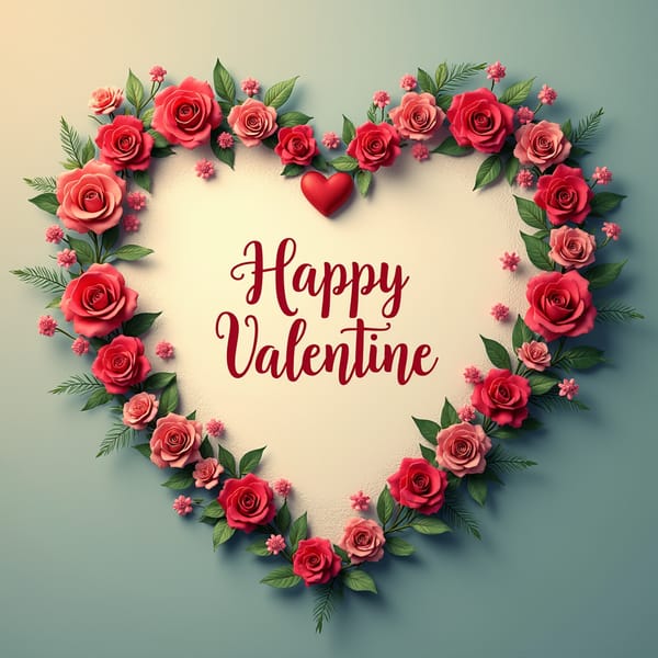 valentine greeting card