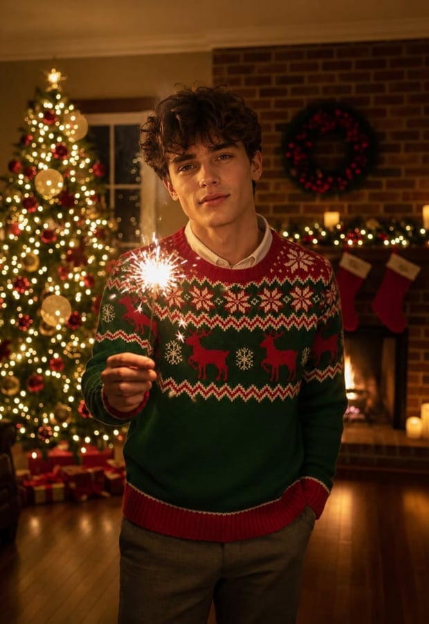 Vintage Christmas AI result preview