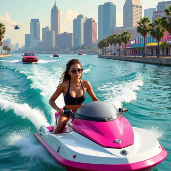 gta6 high tide pursuit AI Image