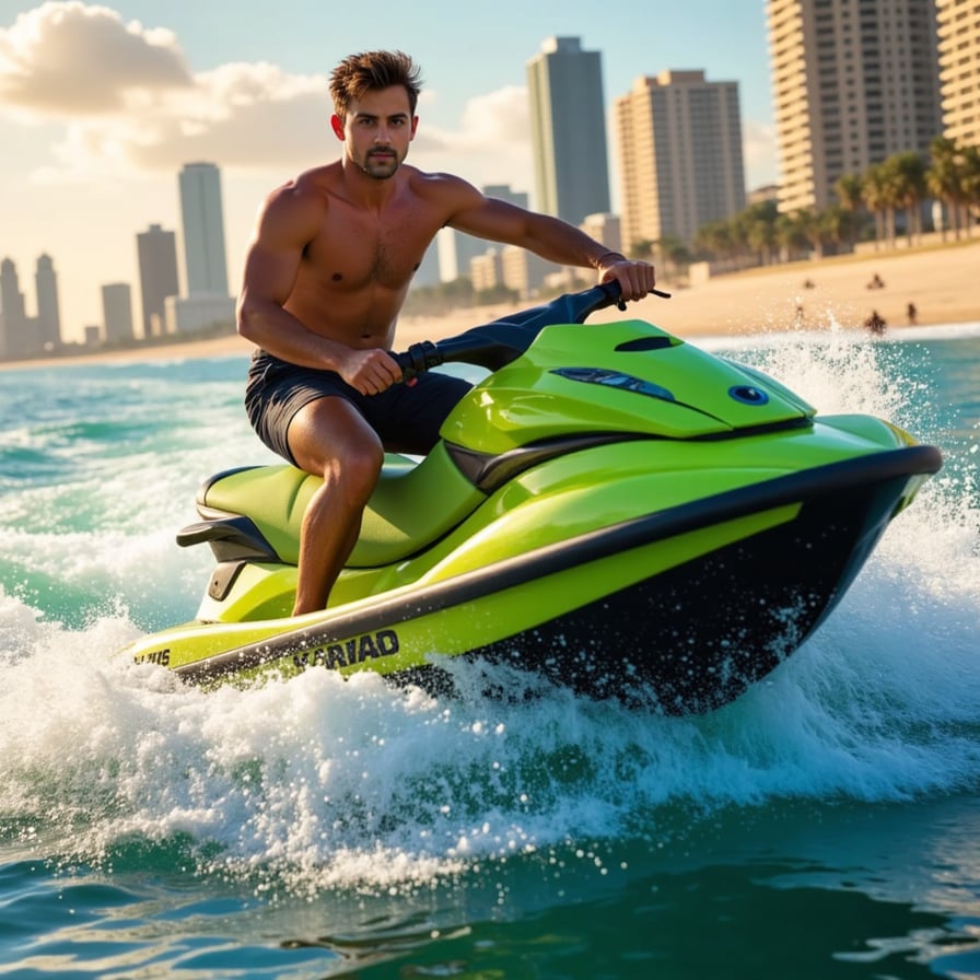 Rival gang ambushes GTA 6 player during a high-tide police pursuit — chaos erupts on a half-submerged pier