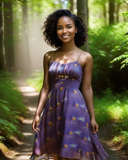 Energetic tropical adventurer, rainforest backdrop, lush greenery, and waterfalls.