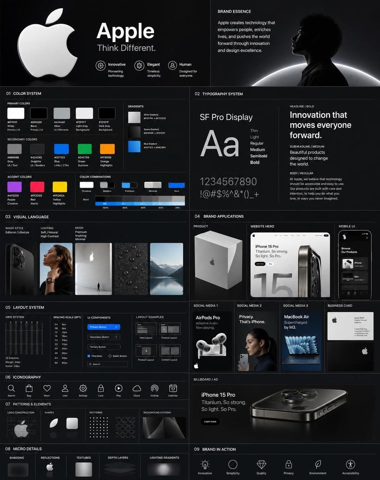 PROMPT:

Using the uploaded logo for apple , generate a high-end, agency-grade b