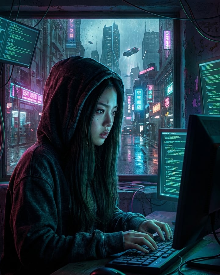 Cyberpunk AI result preview