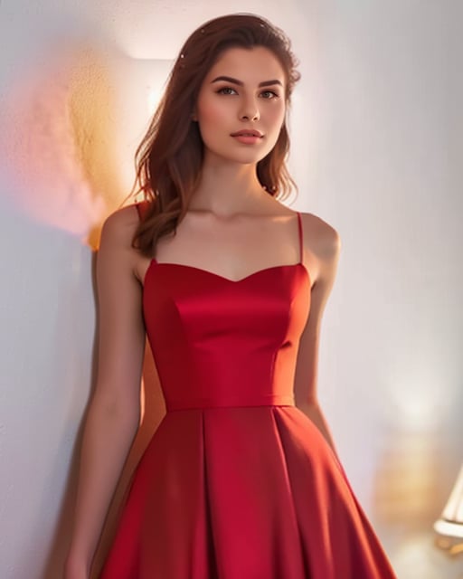 red dress