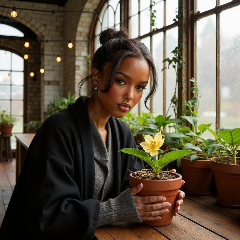 Highly realistic HDR close-up of a 16-year-old female Hogwarts student with warm