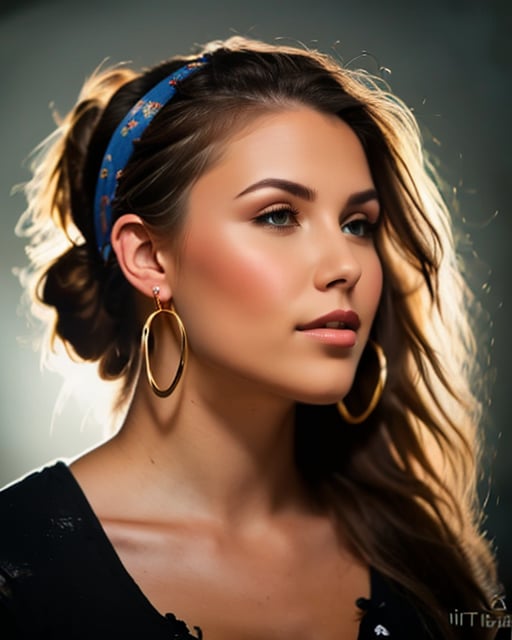 Pirate woman, wild, detailed tattoos, rugged attire, photorealistic.