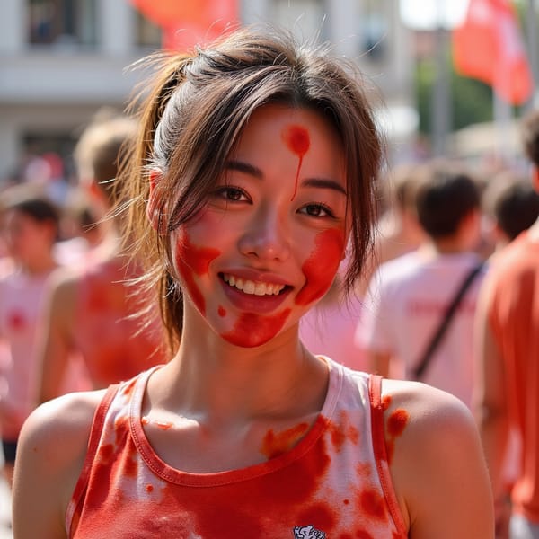 la tomatina AI Image