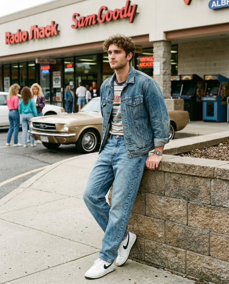 Transform the uploaded photo into a realistic American photograph from the 1980s