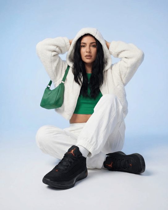 AI virtual try-on result for a fashion product