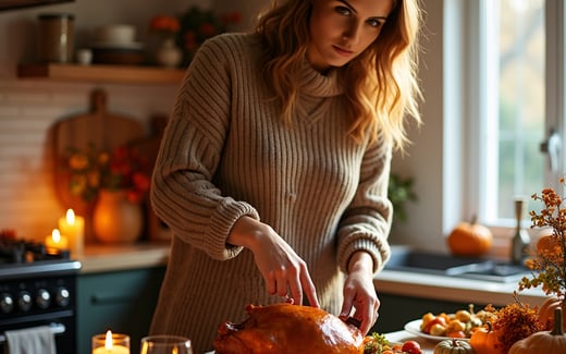 Thanksgiving AI image example