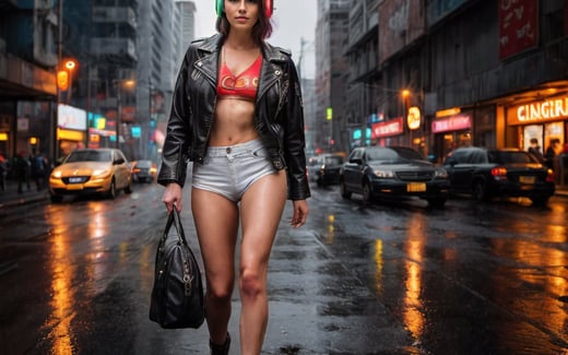 Cyberpunk AI image example