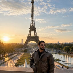 Create Paris AI images with city-light romance, fashion-forward styling, café scenes, and elegant travel visuals.