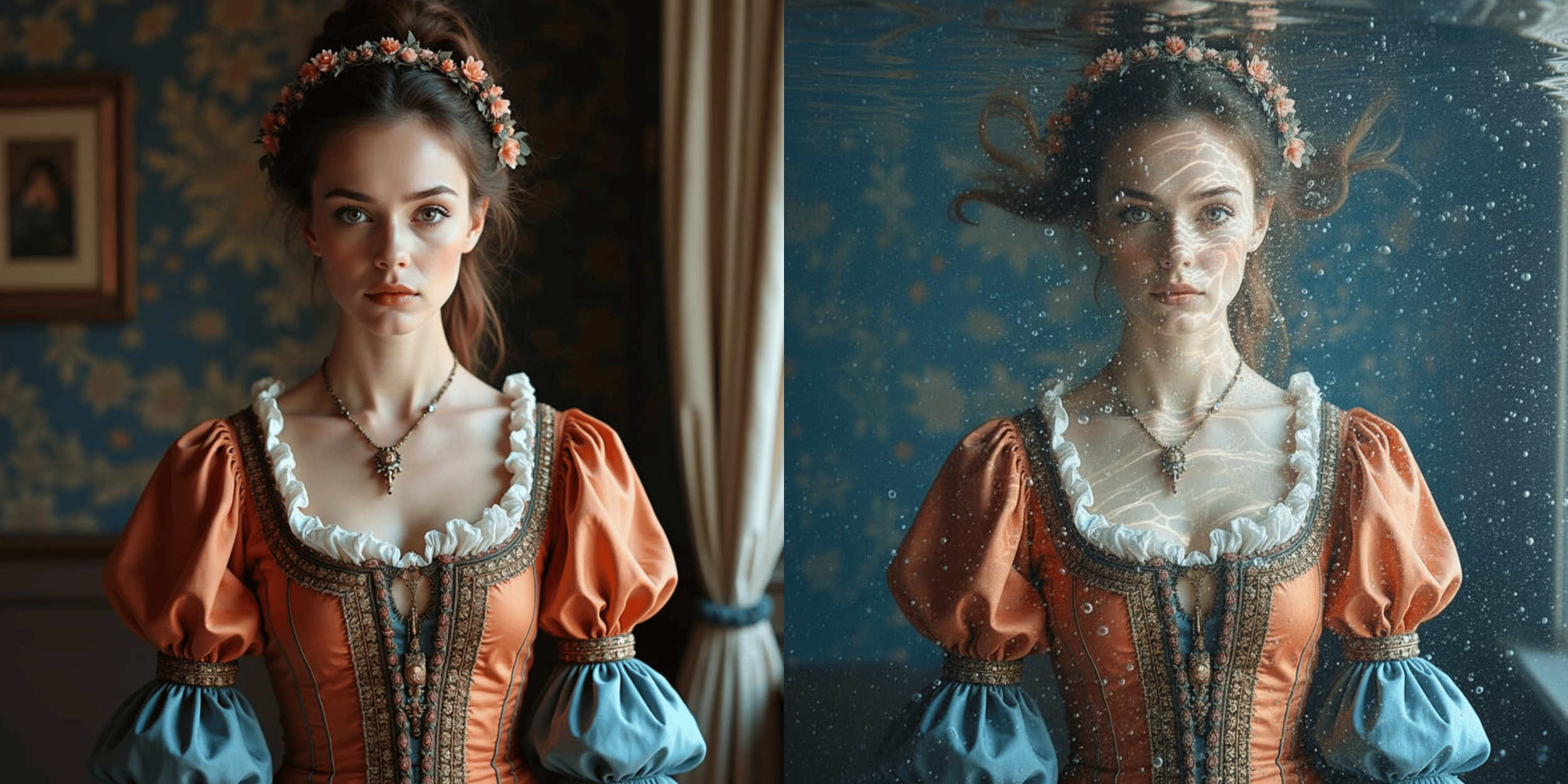 Fantasy Scene Edit example made with the AI photo editor