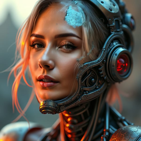 Imagen con IA de Tema ciborg