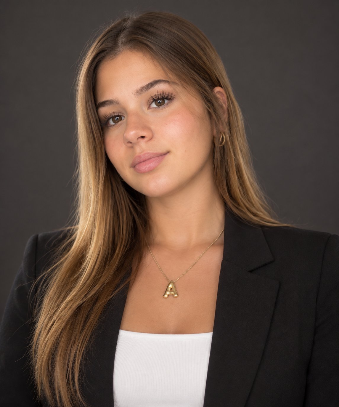 LinkedIn headshot generated from the 48-word regular prompt