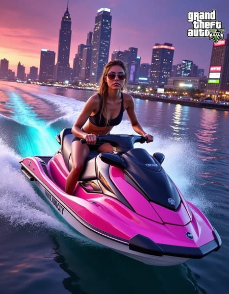 gta6 high tide pursuit AI Image