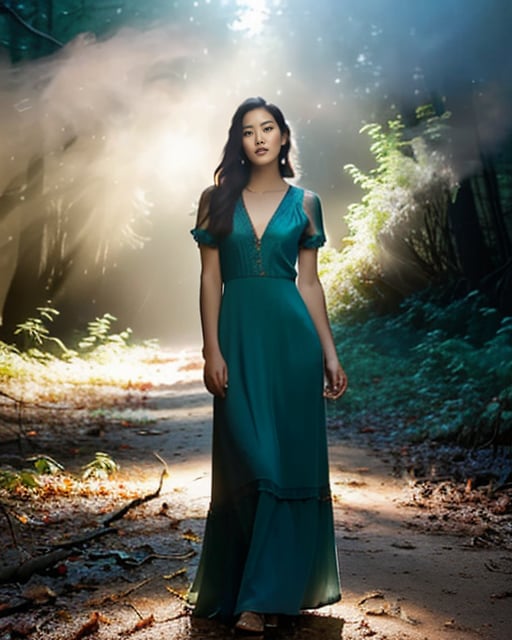 Mysterious twilight figure, silhouetted against a vivid dusk skyline.