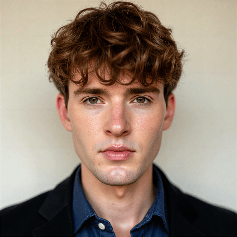 A highly realistic, highly detailed HDR professional passport photo of a man in 