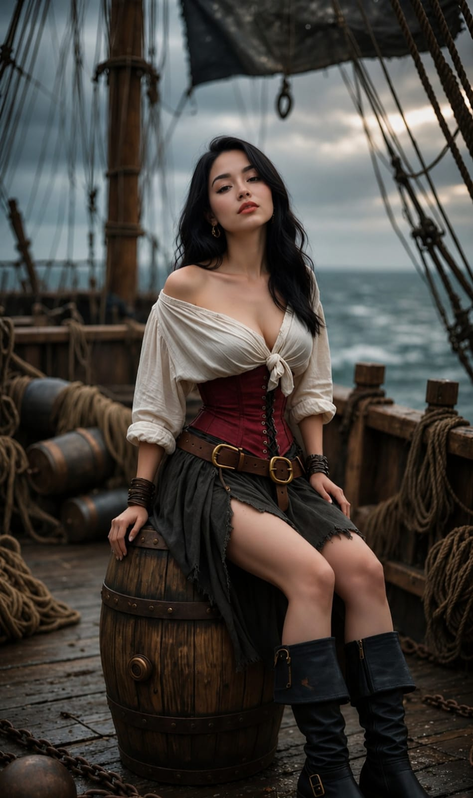 使用「海盗」预设由 PhotoGPT 生成的图像