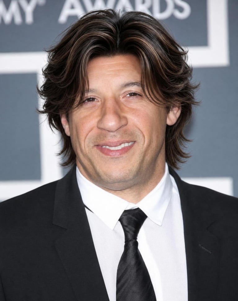 Edit IMAGE 1 only. Keep the man’s exact original face, facial structure, skin to