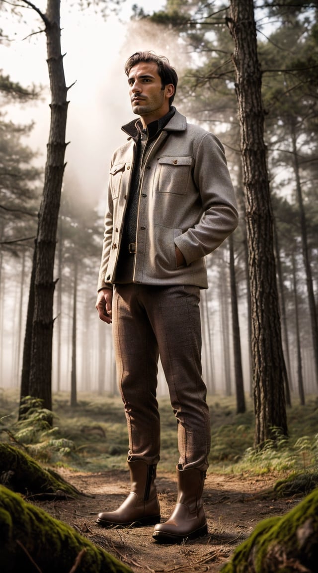 Dreamy twilight wanderer, pastel skies, and soft glowing horizon.