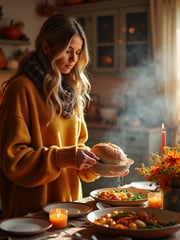 Thanksgiving AI image example