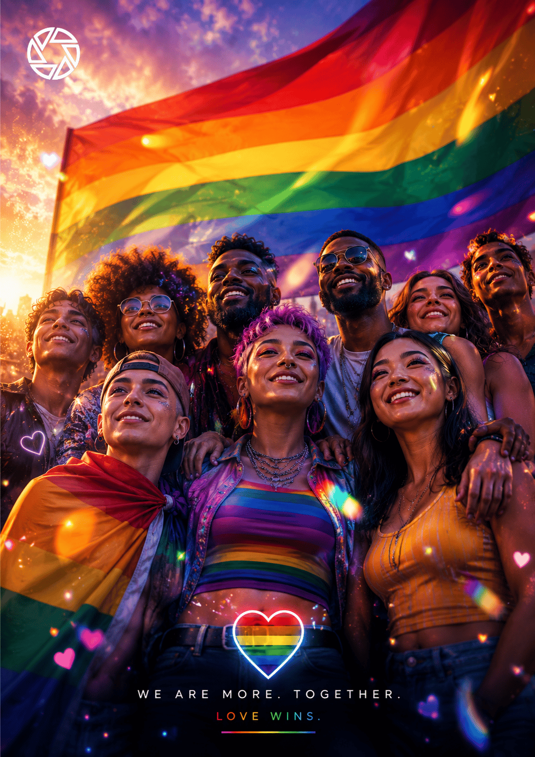 Community and Solidarity Poster generated using PhotoGPT