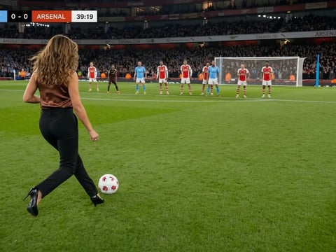 Ejemplo del flujo de IA: Gol de un aficionado al fútbol